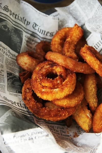 Onion rings croustillants